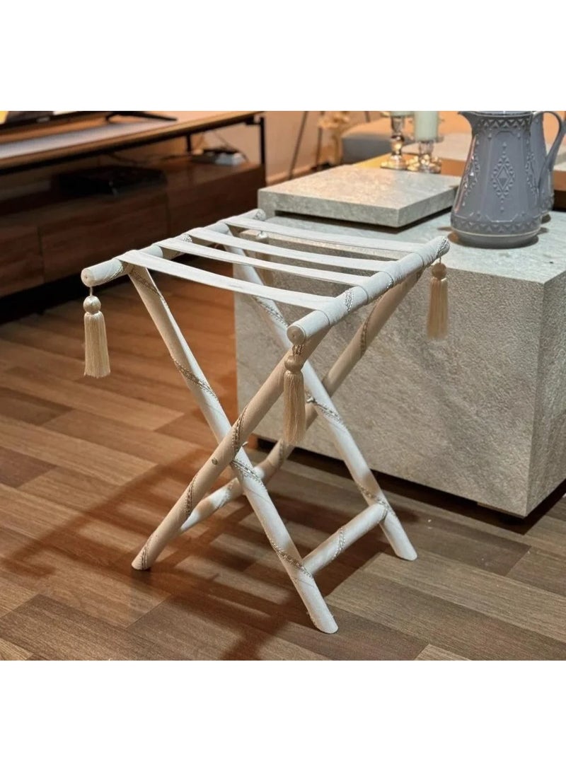 متجر نايس طاولة خدمة قابلة للطي، سطح مخملي لون سكري بلمسة ذهبية، تصميم عصري - Image 4